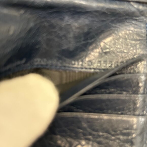 Balenciaga Motocross Teal Blue Compact Wallet - Picture 8 of 10